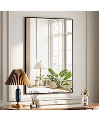 Koonmi Rectangle Bathroom Mirror, Aluminum Alloy Frame
