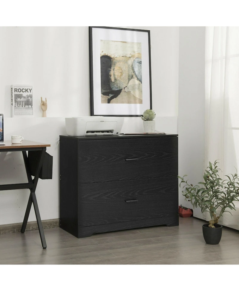 Mecale 2-Drawer Lateral File Cabinet with Adjustable Bars