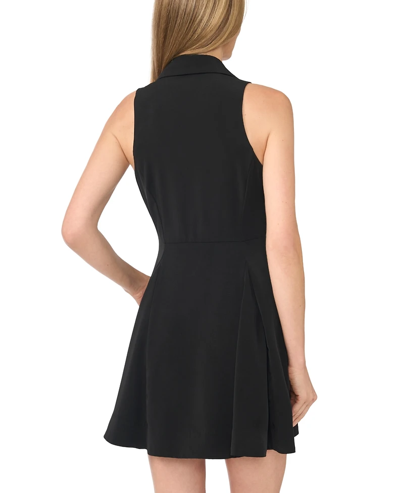 CeCe Women's Sleeveless Collar Dress