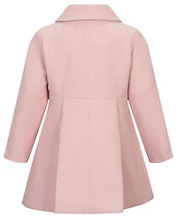 S Rothschild & Co Toddler Girls' 2T-5T Long-Sleeve Side Tab Coat With Beret