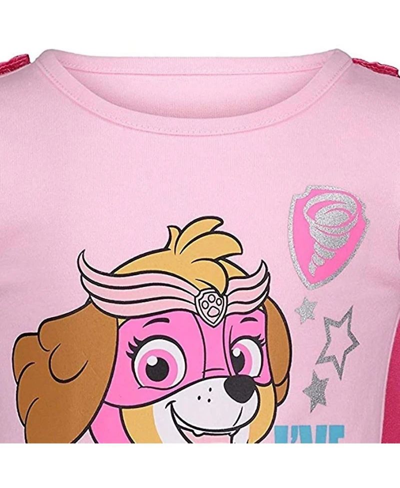 Paw Patrol Girls' 2T-16 Skye Tiered Tulle Tutu, Cape and Mask Costume Set