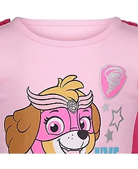 Paw Patrol Girls' 2T-16 Skye Tiered Tulle Tutu, Cape and Mask Costume Set