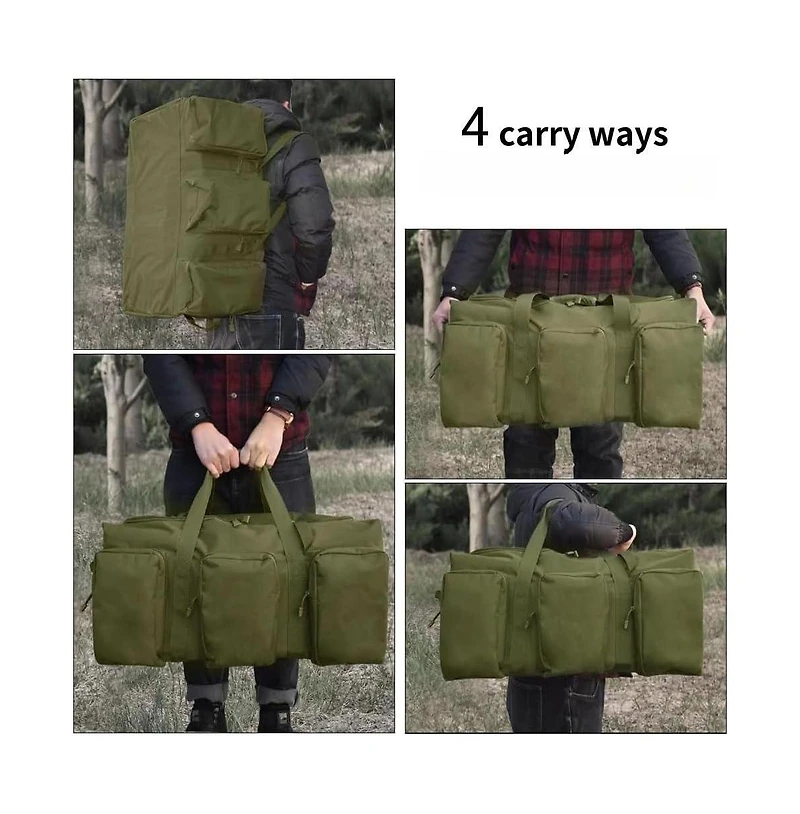 Piscifun Waterproof Oxford Camping Travel Duffle Bag Gym Sports Weekender Tote Organizer