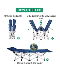 Aofar Camping Sleeping Pad Mattress Folding Bed Carry Bag