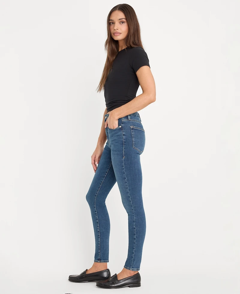 Good American Women's Legs Skinny Mid Rise Jeans
