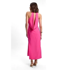 Karen Millen Women's Soft Tailored Halter Maxi Dress