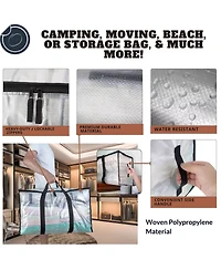 Piscifun 15x27x13 Inch Lockable Zipper Storage Bag For Camping Travel Moving Dorm