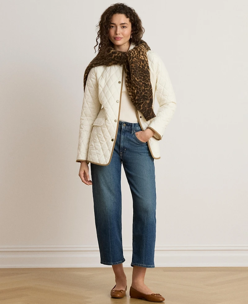 Lauren Ralph Women's Crested Quilted Jacket