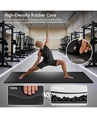 Aofar Pu Rubber Yoga Mat Non Slip Workout Pad 72" x 27
