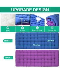 Aofar 2 Pack Camping Bed Folding Mattress Carry Bag Adults Guest Outdoor Indoor Home