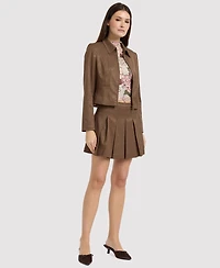 En Saison Women's Collared Two-Way Zip Jacket