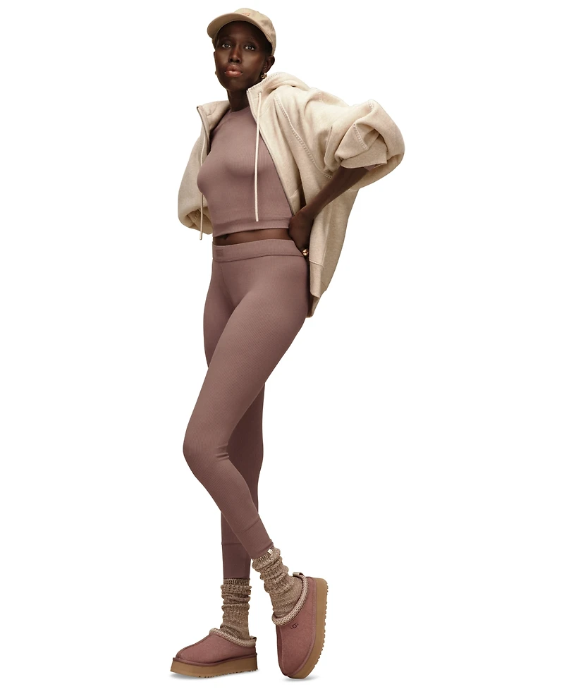 rib knit slouchy crew