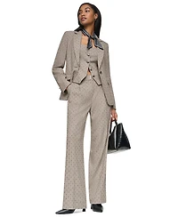 Dkny Women's High-Rise Straight-Leg Full-Length Pants