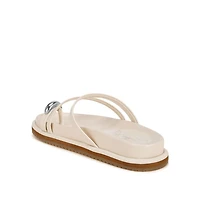London Rag Womens Flipper Faux Leather Strappy Slip Ons