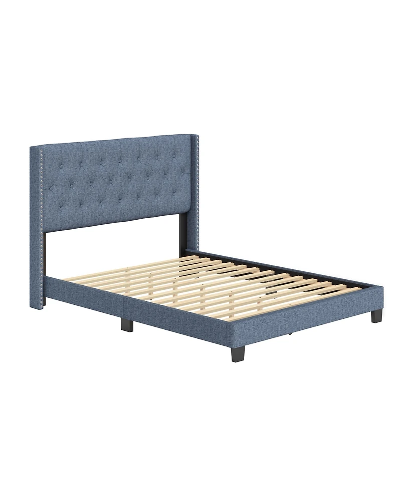Boyd Sleep Mia Linen Tufted Platform Bed Frame