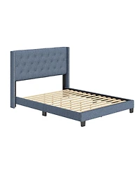 Boyd Sleep Mia Linen Tufted Platform Bed Frame