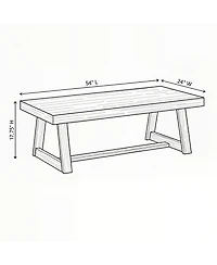 Sunset Living Furniture Classic Rectangular Coffee Table