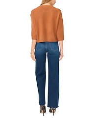 Vince Camuto Women's Elbow-Sleeve Crewneck Sweater