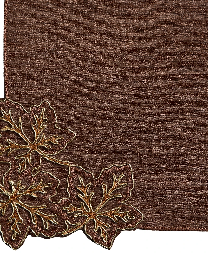 Lenox Lurex Leaves Velvet Rectangular Placemat, 13" x 19"