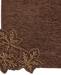 Lenox Lurex Leaves Velvet Rectangular Placemat, 13" x 19"