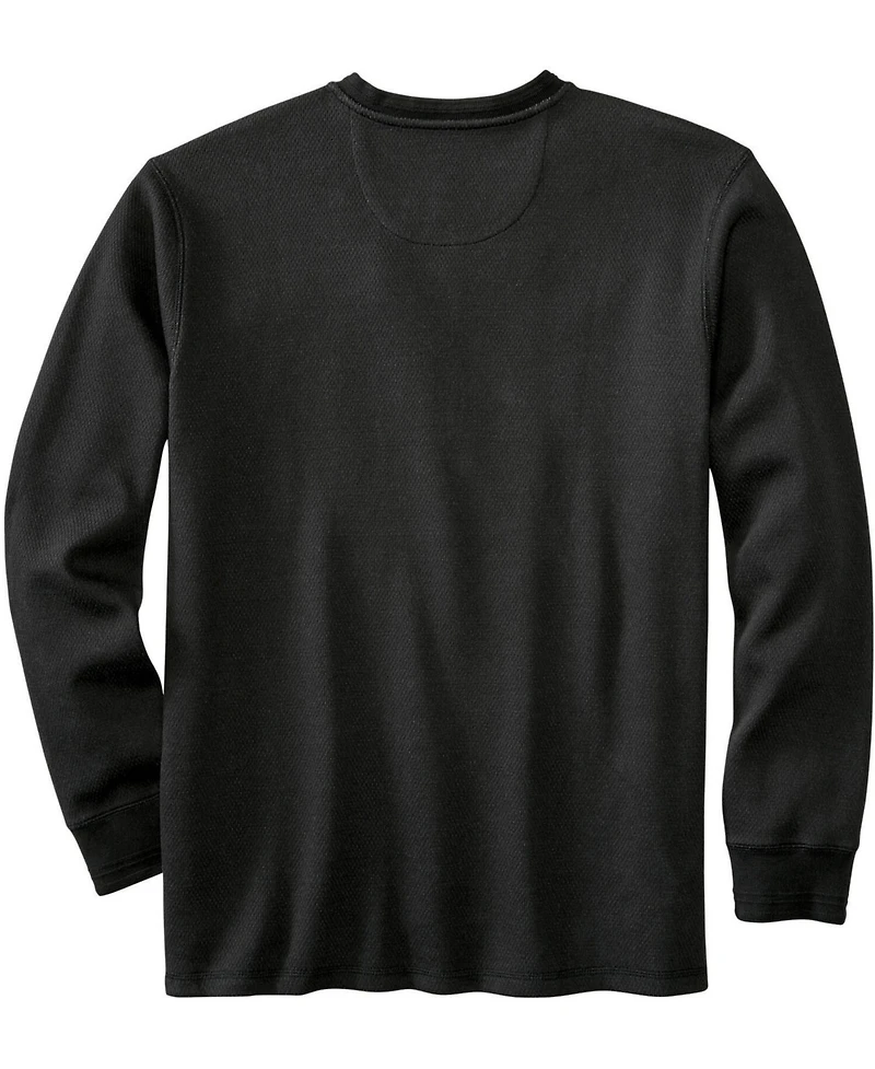 Legendary Whitetails Mens Double Layer Thermal Henley Long Sleeve Shirt