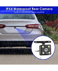 Neewer WiFi Fhd 1080P Car Dash Cam 3 Channels Front Rear Inside Dash Camera with Loop Recording Reversing Visual 170degree(s)