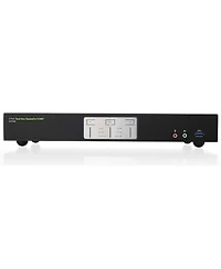 Iogear 2-Port 4K Dual-Link DisplayPort Kvmp Switch with Usb 3.0 Hub and Audio (Taa)
