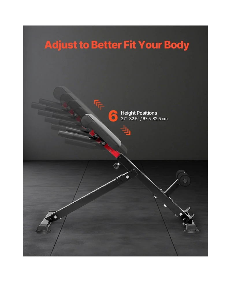 Vevor Roman Chair Back Extension Hyperextension Bench Adjustable Foldable Home Gym