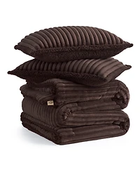 Ugg Avery Ribbed 3-Pc. Comforter Set, Full/Queen