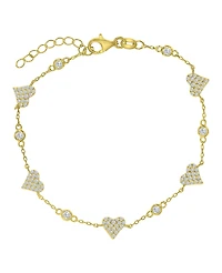 Macy's 14k Gold-Plated Casual Heart Fashion Bracelet