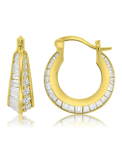 Macy's 14k Gold-Plated Mixed Shape Hoop Earrings