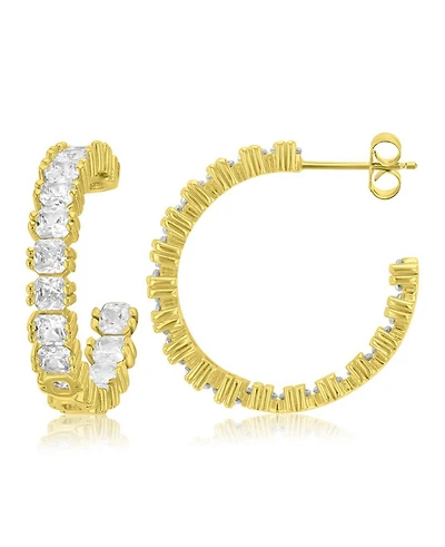 Macy's 14k Gold-Plated Elongated Radiant Earrings