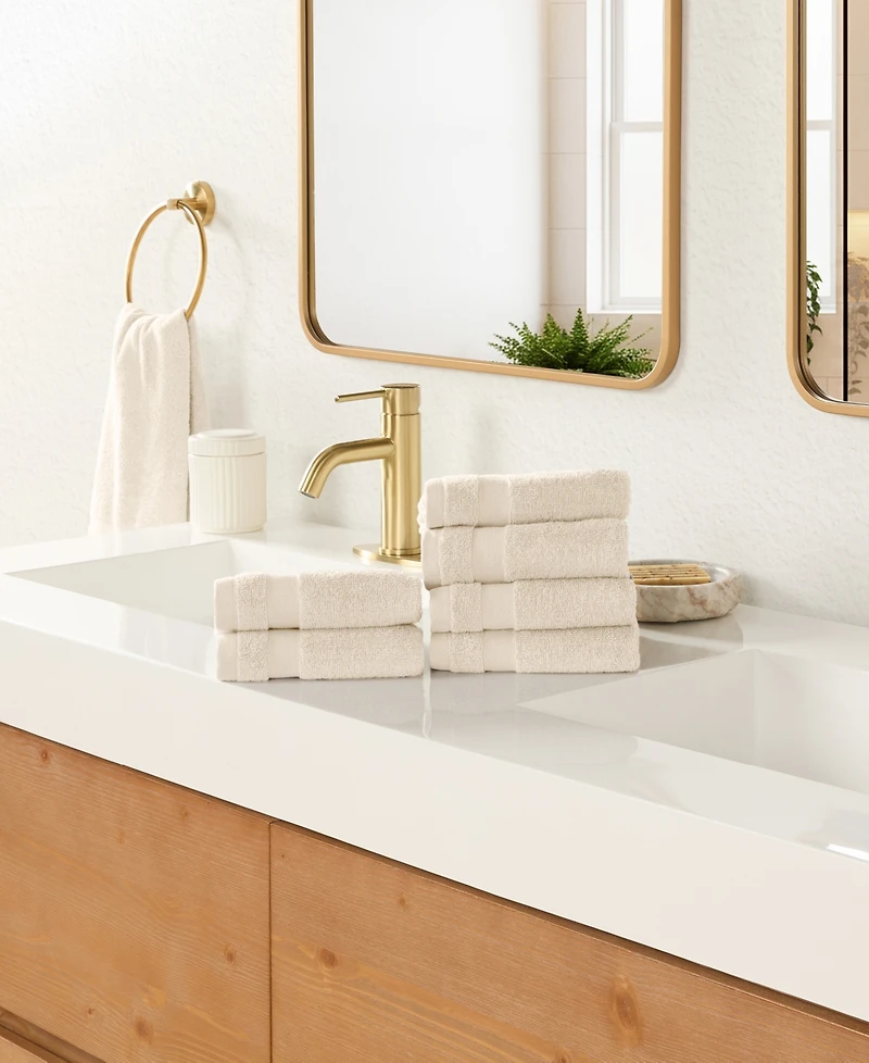 ienjoy Home 6-Pc. Cotton Washcloth Set, 13" x