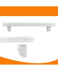 Danya B. 24" Floating Wall Decor Display Ledge Shelves - Set of 2