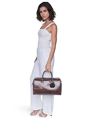 Karl Lagerfeld Paris Perette Small Leather Satchel Handbag