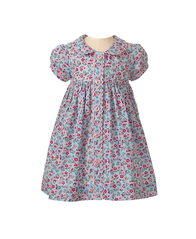 Rachel Riley Baby Girls' 6M-24M Floral Button-front Dress