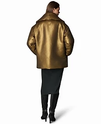 Donna Karan New York Women's Jacquard Wrap Shawl-Collar Jacket
