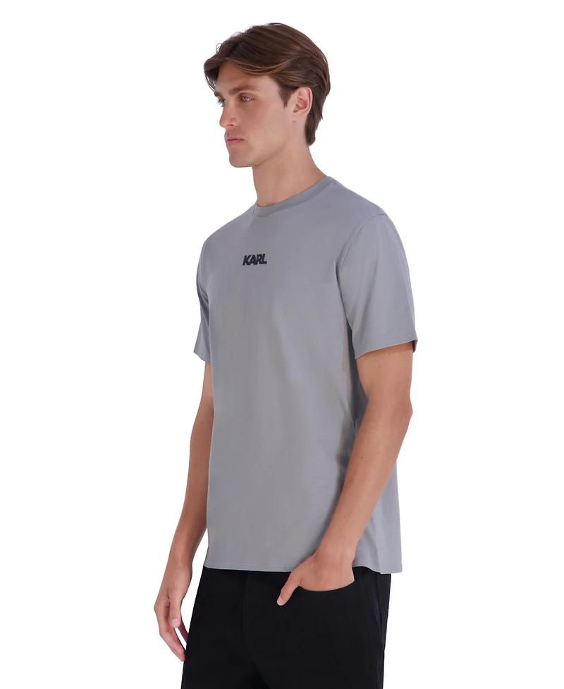 Karl Lagerfeld Paris Men's Rubberized T-Shirt