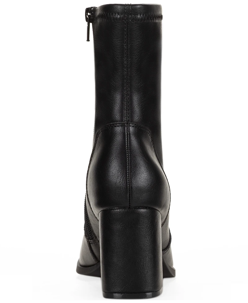 Style & Co Women's Ritaa Round Toe Dress Booties Macy's Exclusive