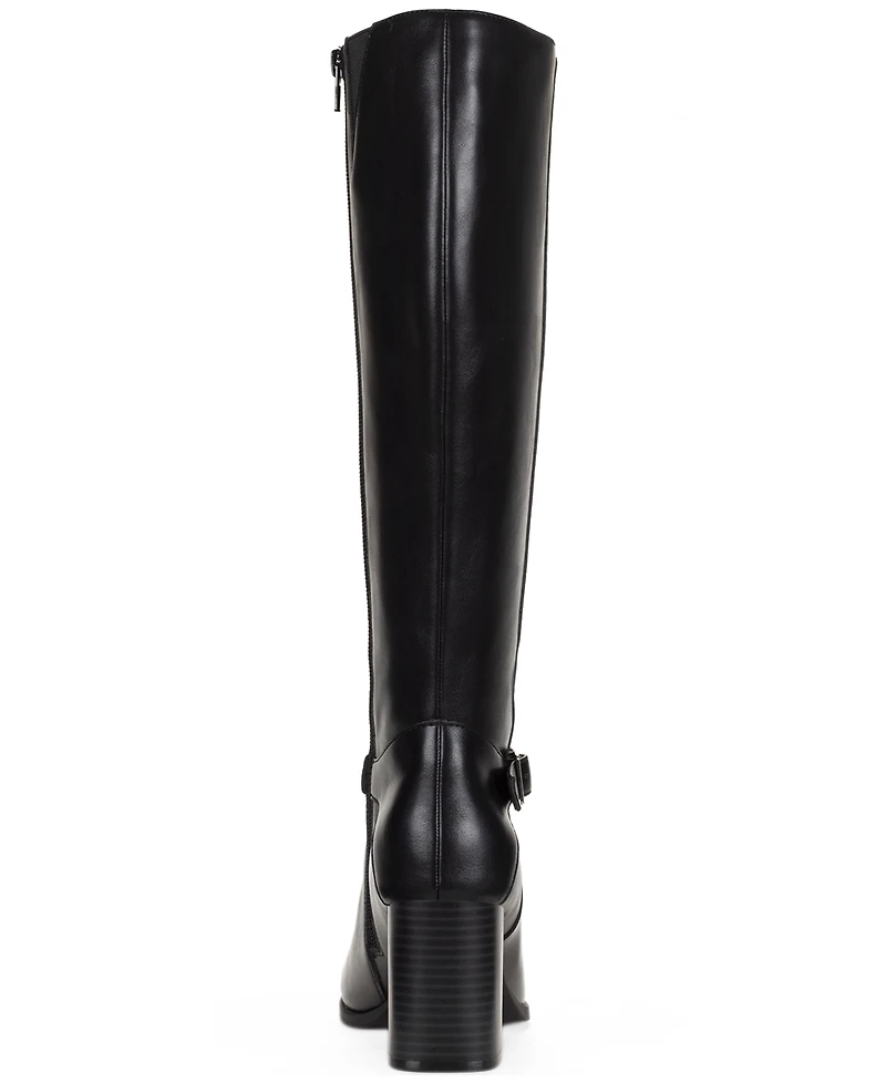 Style & Co Women's Ruthh Round Toe Buckle Detail Dress Boots, Macy's Exclusive