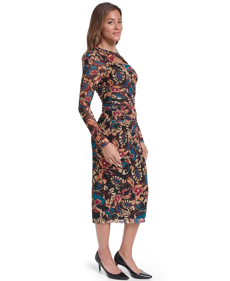 Vince Camuto Women's Scoop-Neck Mesh Dress