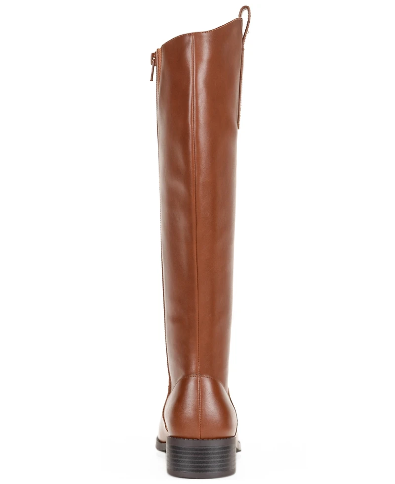 Style & Co Women's Valoraa Round Toe Wide-Calf Riding Boots, Macy's Exclusive