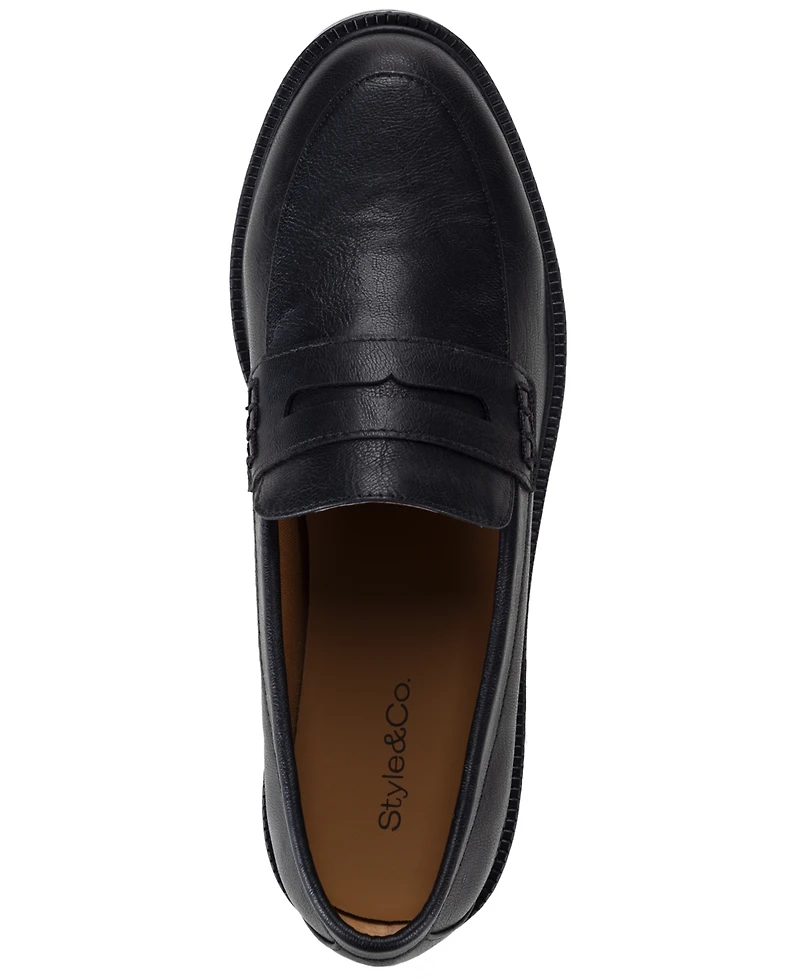 Style & Co Women's Athenaa Round Toe Penny Loafers, Macy's Exclusive