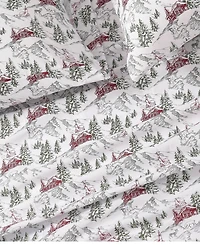 Sanders Holiday Printed Microfiber 4-Pc. Sheet Set, Full