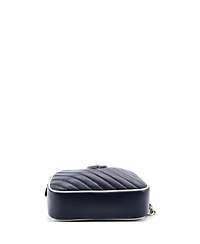 Pre-Owned Gucci Small Gg Marmont Shoulder Bag Diagonal Quilted Leather