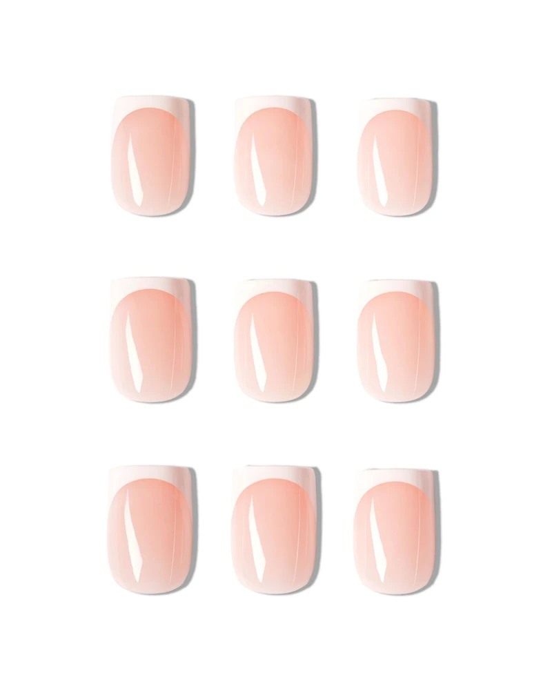 Orly First Kiss French Manicure Short Square Press-On Nails Set