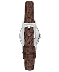 Michael Michael Kors Women's Maude Three-Hand Brown Leather Watch 21mm