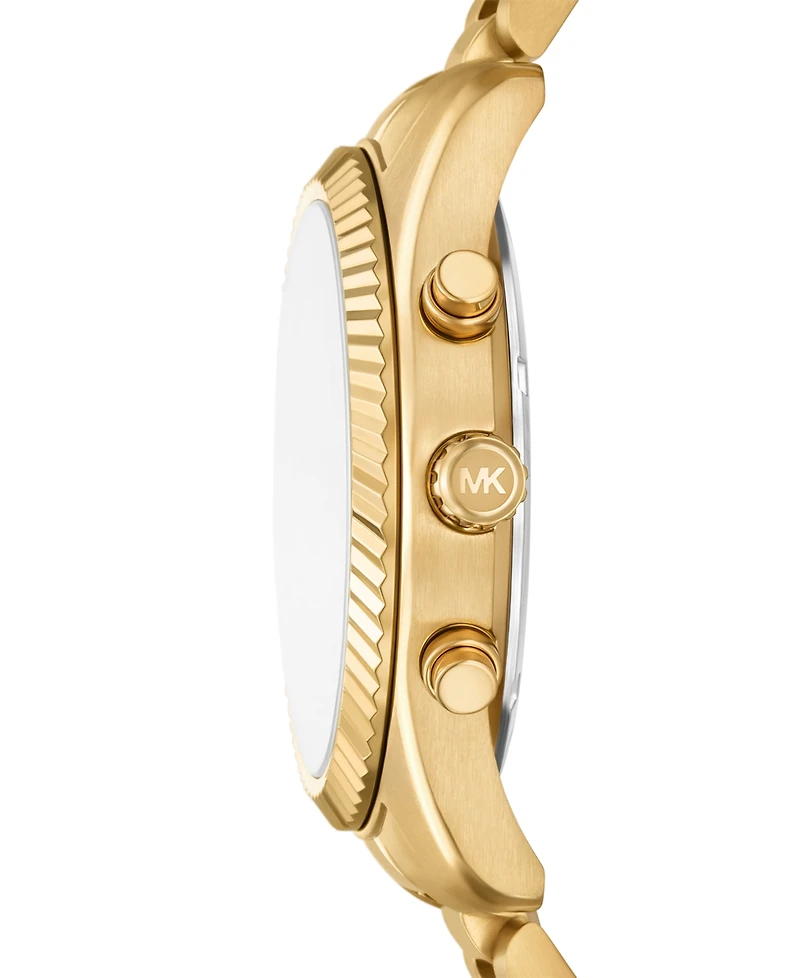 Michael Michael Kors Men's Lexington Chronograph Gold-Tone Stainless Steel Watch 44mm