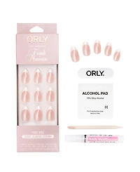 Orly First Kiss Chrome French Manicure Short Almond Press-On Nail Set, 0.07 oz.