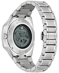 Bulova Men's Automatic Marc Anthony Silver-Tone Stainless Steel Bracelet Watch 40.5mm